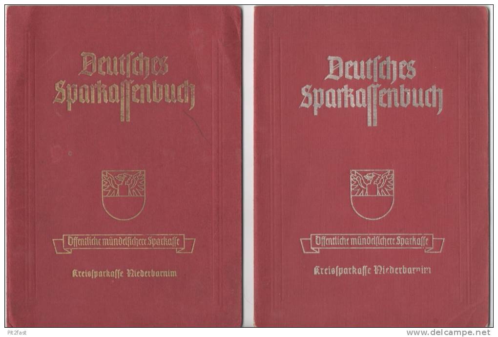 Sparbuch - Sammlung Ab 1918 !!! Berlin Und Umgebung , Schorfheide , Sparkasse , Bank , Geld !!! - Banque & Assurance