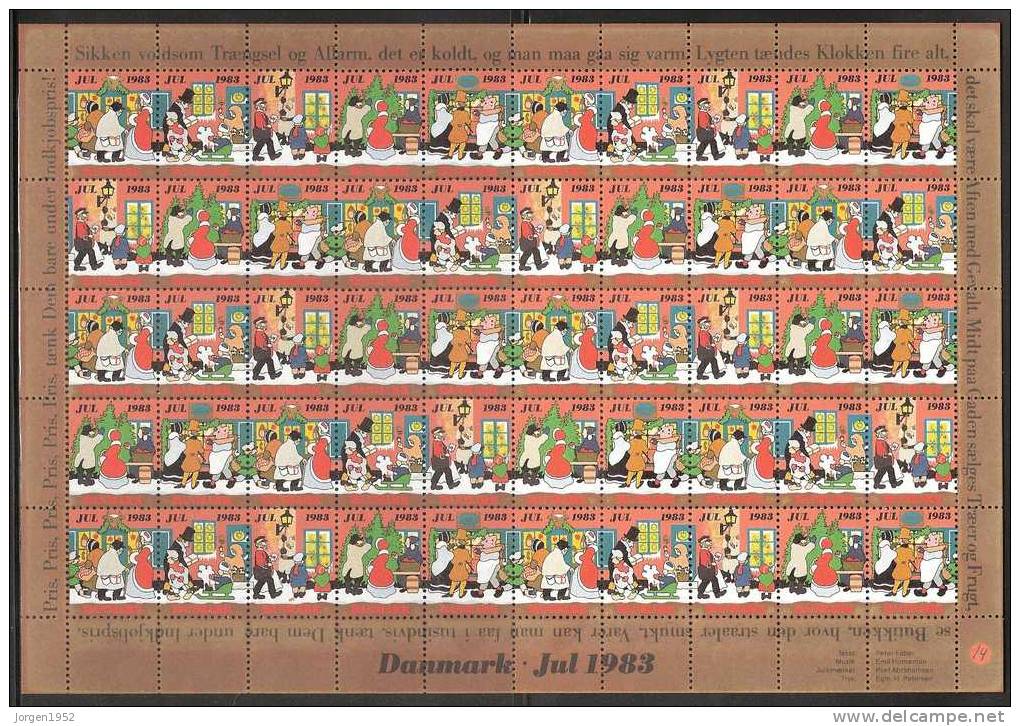 DENMARK SHEETLETS CHRISTMAS STAMPS FROM 1983 - Blocs-feuillets