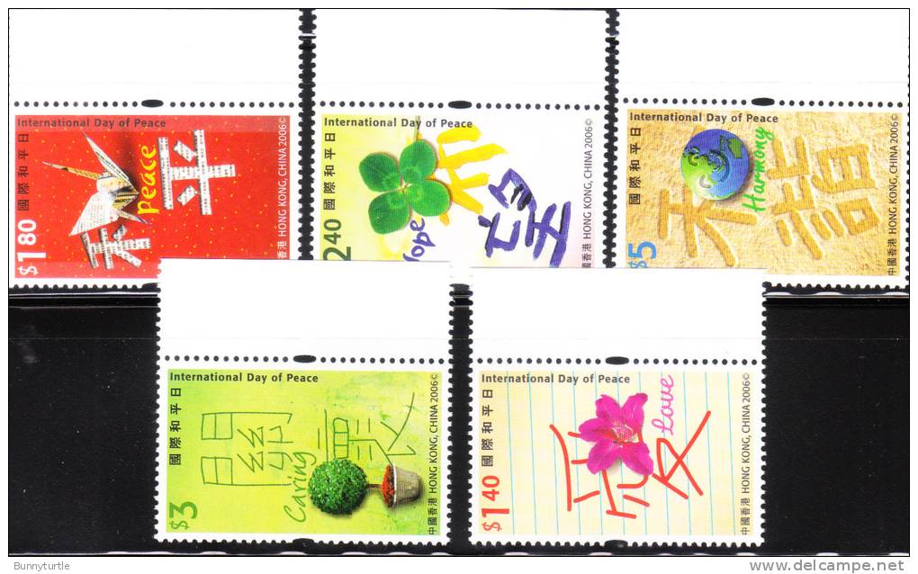 Hong Kong 2006 Intl. Day Of Love Peace MNH - Unused Stamps