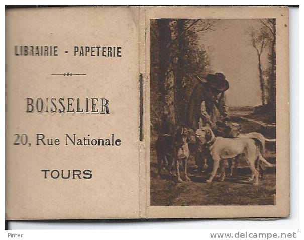 Calendrier 1917 En Petit Livret 3.7 X 5.5 Cm - Librairie Boisselier à Tours - Petit Format : 1901-20