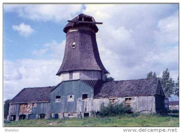 FRANEKER (Fryslân) - Molen/moulin - Historische Opname Van De Verdwenen Houtzaagmolen De Haan In 1970 - Franeker