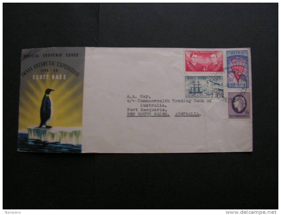 == Asutralien ?  Ross Anatrctis Scot Base 1957  FDC  ??  Not Perfect - Covers & Documents