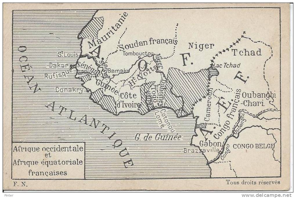 Afrique Occidentale Et Afrique équatoriale Françaises - Non Classés