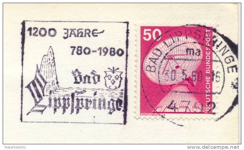 Germany BRD 1980 Bad Lippspringe Machine Cancel Thermal Baths - Kuurwezen