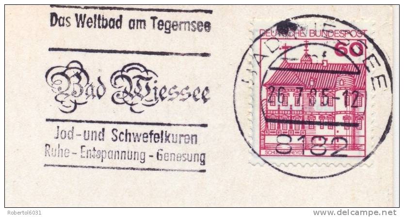 Germany BRD 1985 Bad Wiessee Machine Cancel Thermal Baths - Termalismo