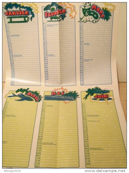 Calendrier 1987 Fédération Scouts Catholiques Bruxelles. 75 Ans de Scoutisme. Dupa, Dany, Tibet, Geerts, etc