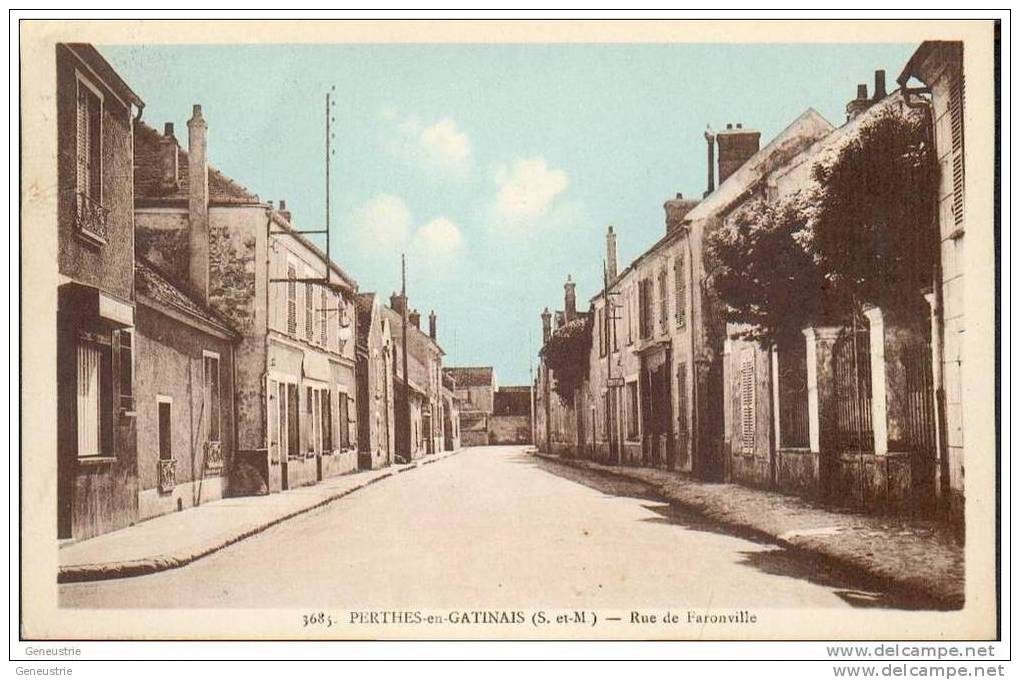 CPA - Perthes En Gatinais - Rue De Faronville - 77 Seine Et Marne - Perthes