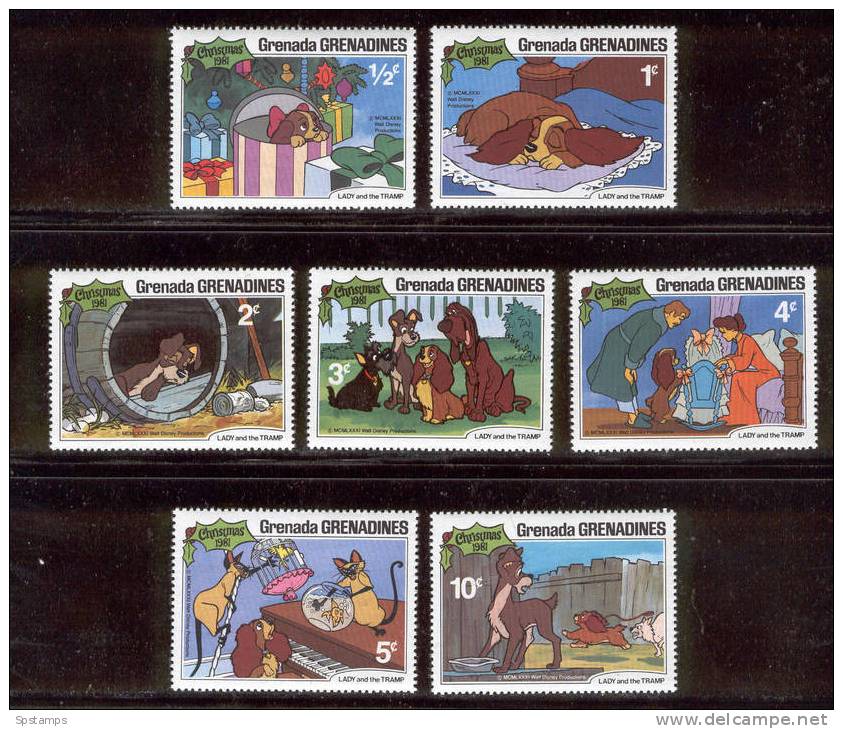 Disney Stamps - Grenada Gren Lady And The Tramp MNH - Disney