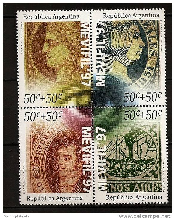 Argentine Argentina 1997 N° 1990 / 3 ** Mevifil, Moyens Audiovisuel, Informatique, France, Timbre Sur Timbre, Espagne - Unused Stamps