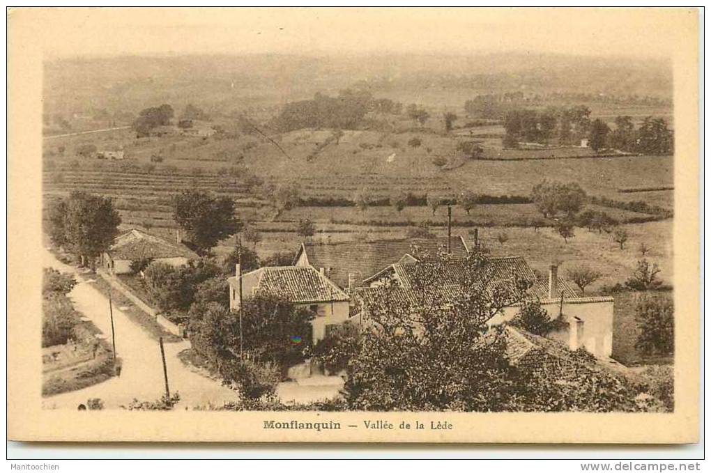 DEP 47 MONTFLANQUIN VALLEE DE LA LEDE - Monflanquin