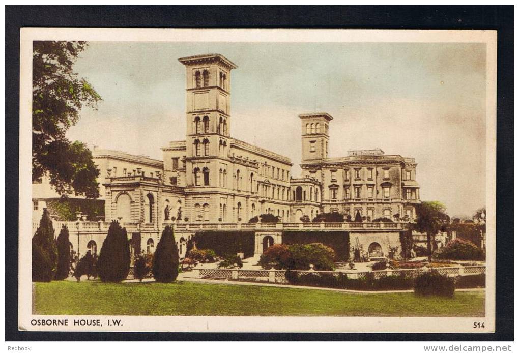 RB 896 - Early "Bay Series" Postcard - Osborne House Isle Of Wight - Queen Victoria's Home - Cowes