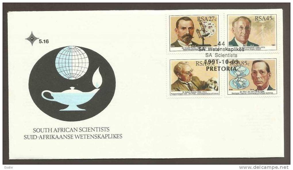 South Africa FDC 5.16 - 1991 South African Scientists - FDC