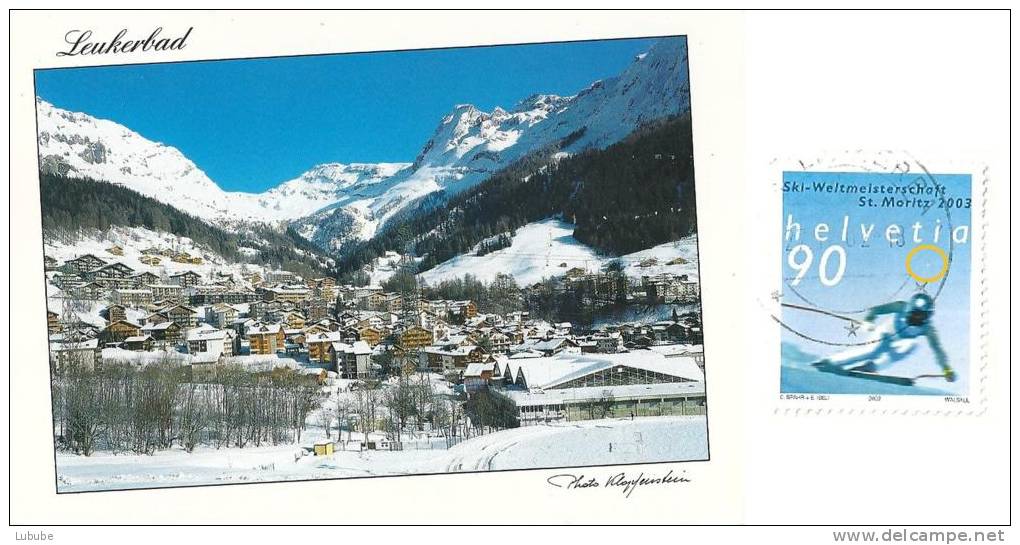 AK  Leukerbad  (Markenabart  Skirennfahrer)         2002 - Abarten