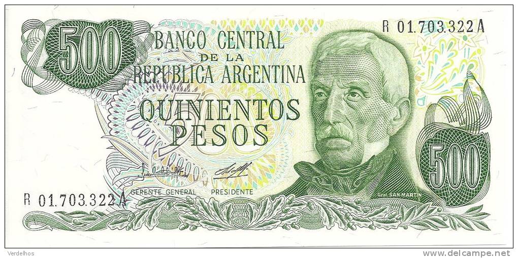 ARGENTINE 500 PESOS ND1977-82 UNC P 303 - Argentine