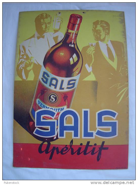 Publicité Carton "APERITIF SALS". - Plaques En Carton