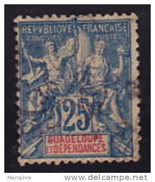 1900  Type Groupe   25 Cent    Yv 43  Oblitéré - Oblitérés