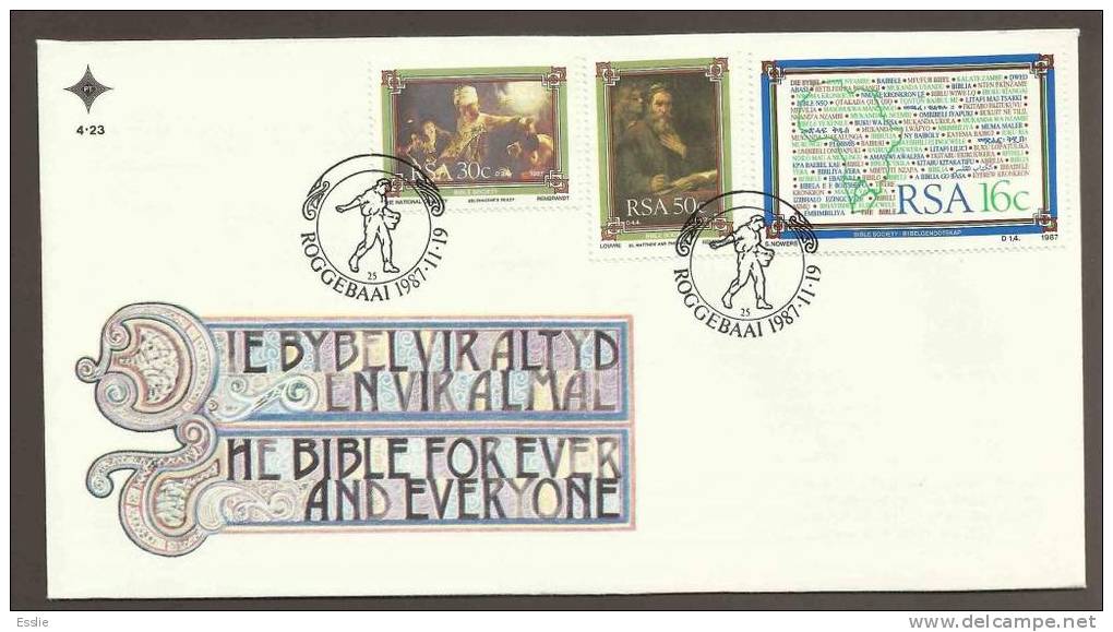 South Africa FDC - 1987 The Bible Society Of South Africa - Briefe U. Dokumente