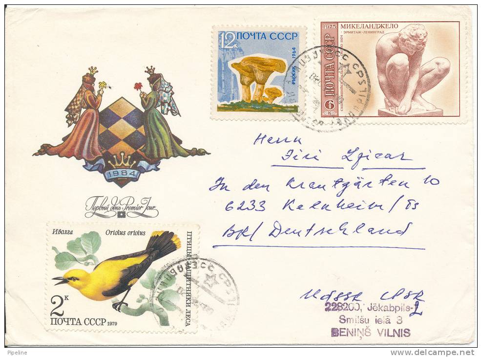 USSR Cover With Topic Stamps Sent To Germany 1985 - Storia Postale