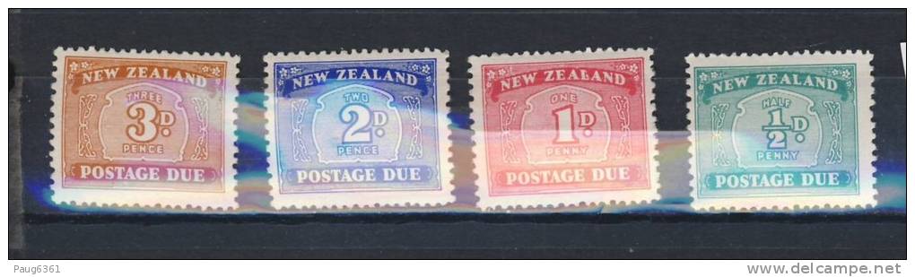 NOUVELLE ZELANDE 1939 TAXE  Scott N°J22/25  NEUF MLH* - Postage Due