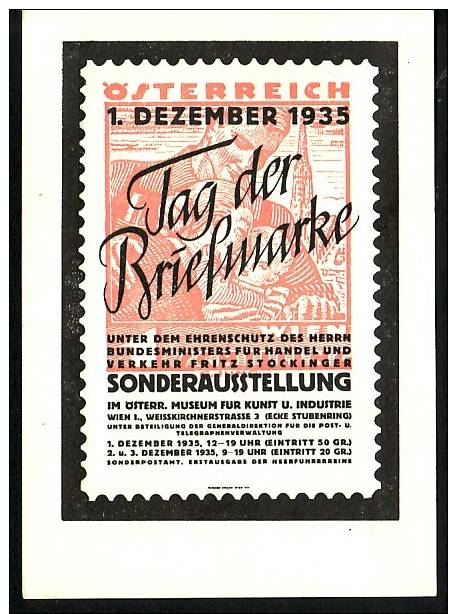 Österreich Tag Der Briefmarke Ausstellung  -alte Karte (ba5724 ) Siehe Scan - Exhibitions