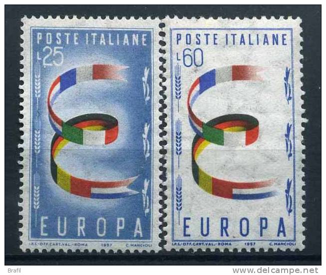 1957 Italia, Europa CEPT , Serie Completa Nuova (**) - 1957