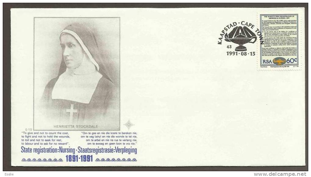 South Africa FDC - 1991 1st Registration Of Nurses And Midwives Centenary - Lettres & Documents