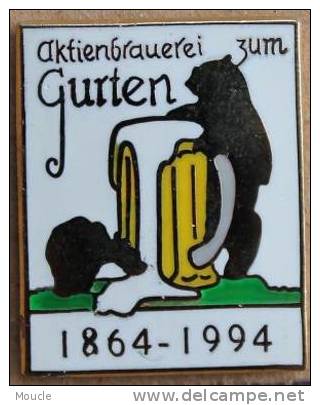 CHOPPE DE BIERRE - OURS - BÄR - BERN - BERNE - 1864-1994 - GURTEN - BIER   -   3 - Bierpins