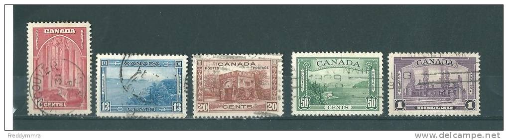 Canada: 197/ 201  Oblit - Used Stamps