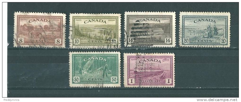 Canada: 219/ 224 Oblit - Used Stamps