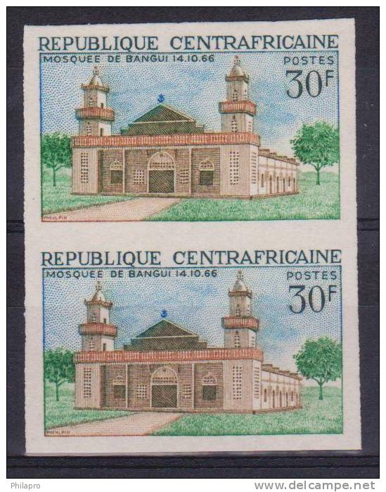 CENTRAFRICAINE   NON DENT/IMP  MOSQUEE   Yvert N° 108**MNH   Réf  2441 - Mosquées & Synagogues