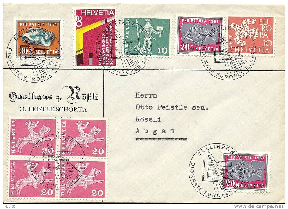 1961 Raketenflug Bellinzona - Briefe U. Dokumente