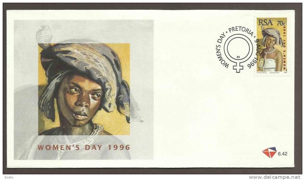 South Africa FDC 6.42 - 1996 - National Women’s Day., Paintings - Briefe U. Dokumente