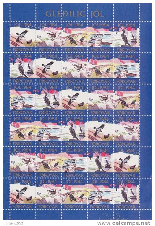 FAROE ISLANDS # SHEETLETS CHRISTMAS STAMPS FROM 1984 - Féroé (Iles)