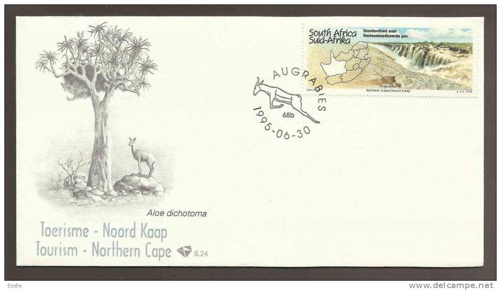 South Africa Various FDC 1995 Tourism All 9 Rhino, Elephant, Bush Pigs - Briefe U. Dokumente