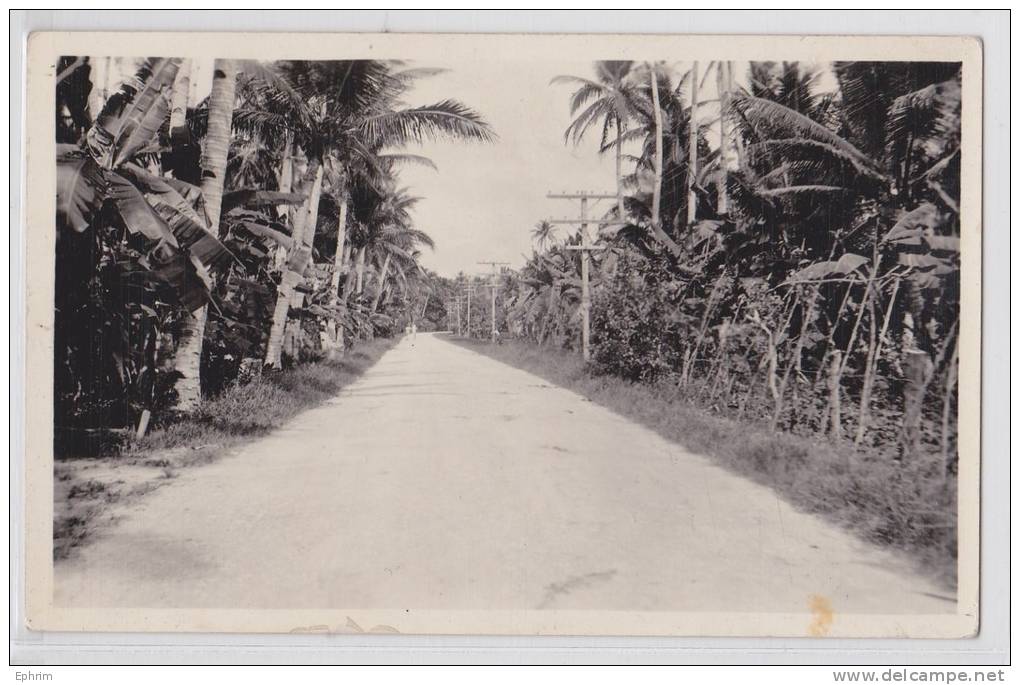 GUAM - Road Between Agana And Sumay - Photo Postcard - Guam