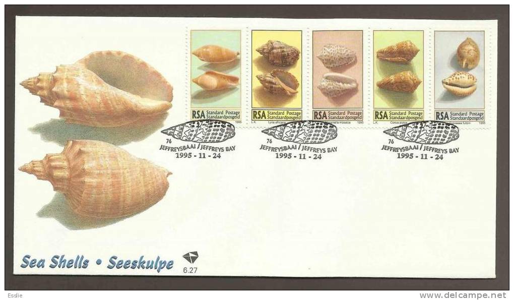 South Africa FDC 6.27 1995 Sea Shells - Briefe U. Dokumente