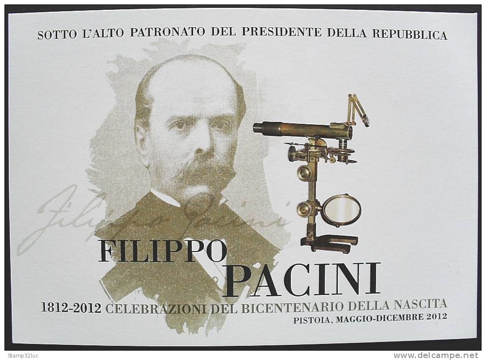 ITALIA ITALY REPUBBLICA 2012 Cartolina FILIPPO PACINI Medical Science Postcard - 2011-20: Storia Postale