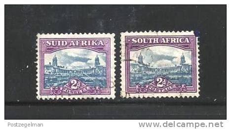 SOUTH AFRICA UNION 1950 Used Loose Stamps Definitives Union Building 2d Nrs. 220-221 - Oblitérés