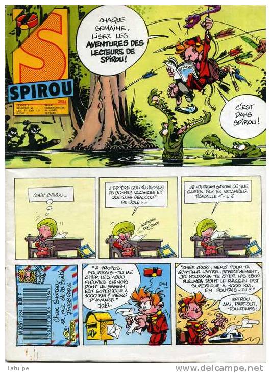 Edition Livre De Spirou De 1987  No 2584 - Spirou Et Fantasio