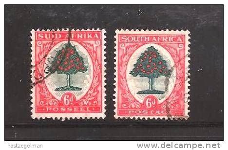 SOUTH AFRICA UNION  1933 Used Single Stamp(s)  "hyphenated"6d Type III Nr. 60  #12254 - Used Stamps