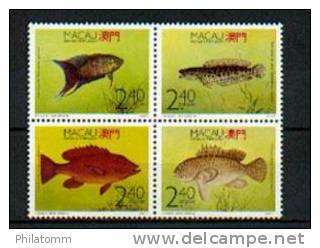 Macau - Mi.Nr. 645 - 648 - "Fische" ** / MNH (aus Dem Jahr 1990) - Unused Stamps