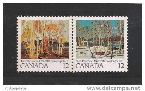 CANADA 1977 MNH Stamp(s) Tom Thomson 658-659 # 5668 - Unused Stamps