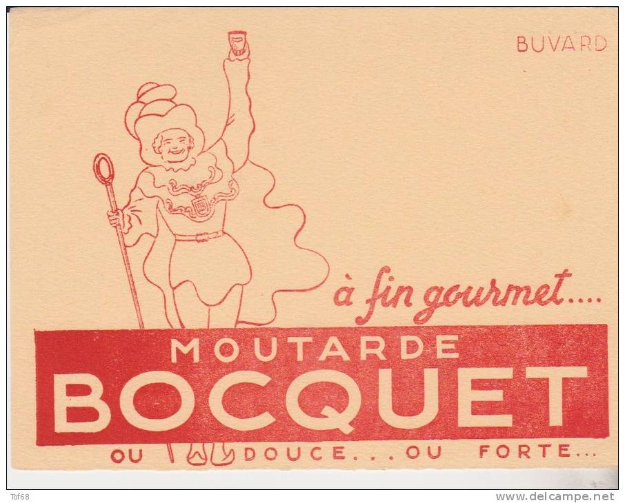 Buvard Moutarde Bocquet - Senf