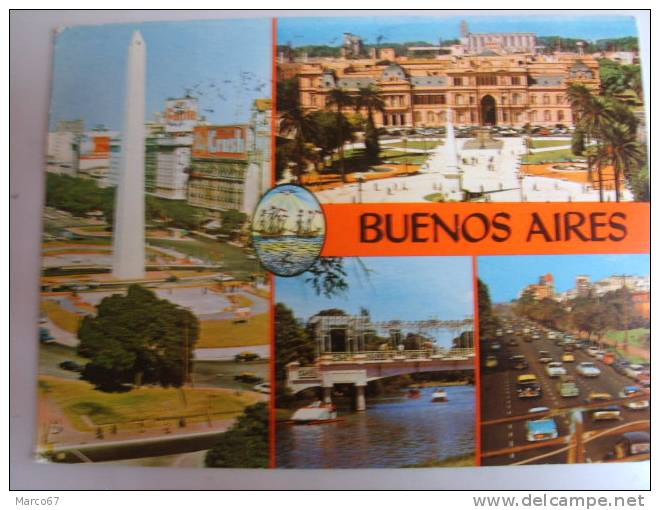 CARTOLINA POSTCARD ARGENTINA BUENOS AIRES  NICE STAMP 2 SCAN. - Argentina