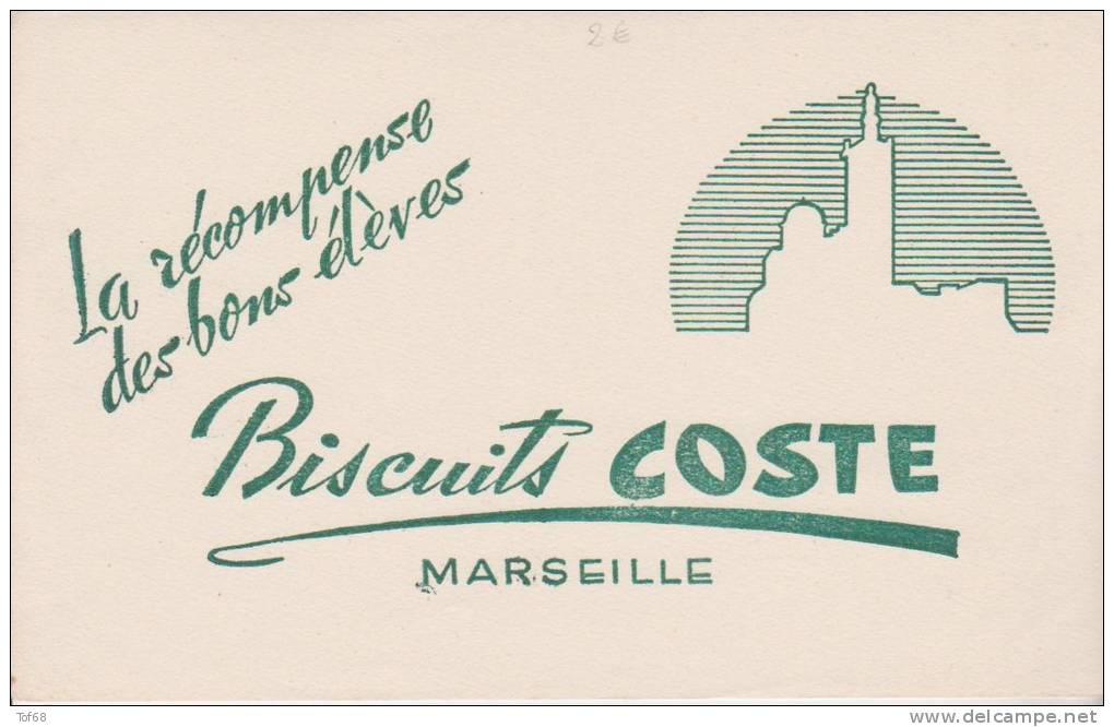 Buvard Biscuits Coste Marseille - Koek & Snoep