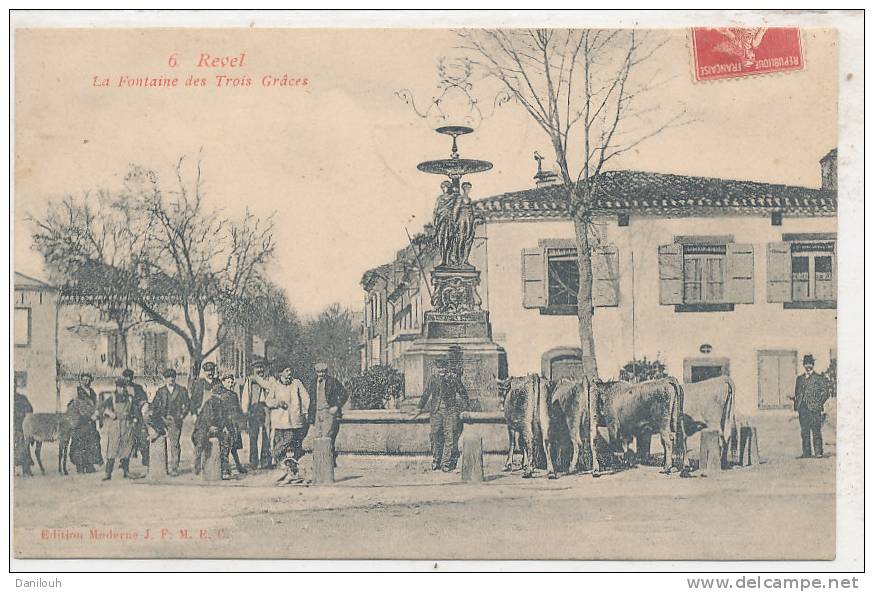 31 // REVEL   La Fontaine Des Trois Grâces   ANIMEE - Revel