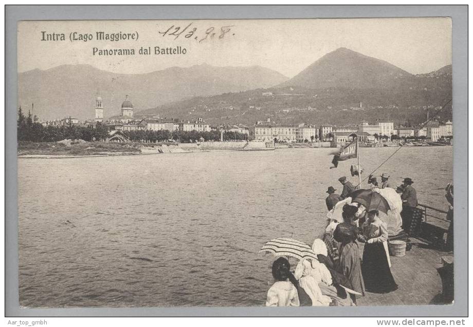 Italien Piemont INTRA 1908-03-12 Foto G.Modiano #10960 - Altri & Non Classificati