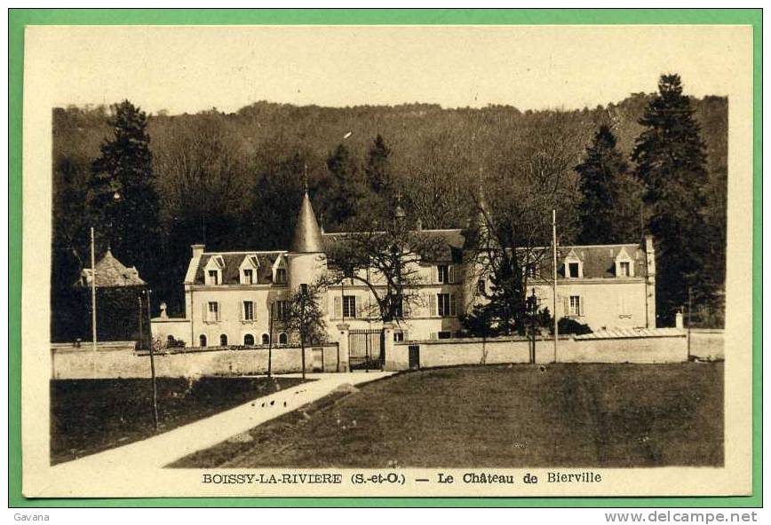 91 BOISSY-la-RIVIERE - Le Chateau De Bierville - Boissy-la-Rivière