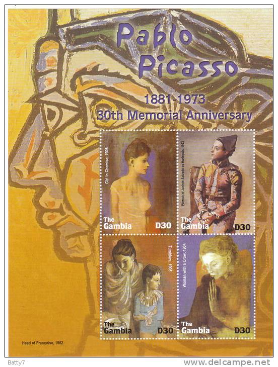 GAMBIA  BF INTEGRO - PABLO PICASSO - Picasso