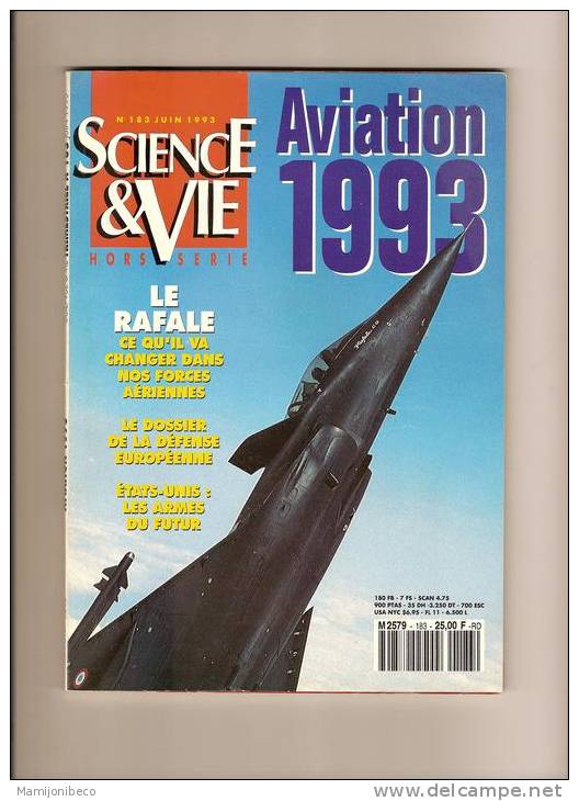 REVUE Science Et Vie Hors Série N° 183 De Juin 1993 Sur L´AVIATION - Aviation